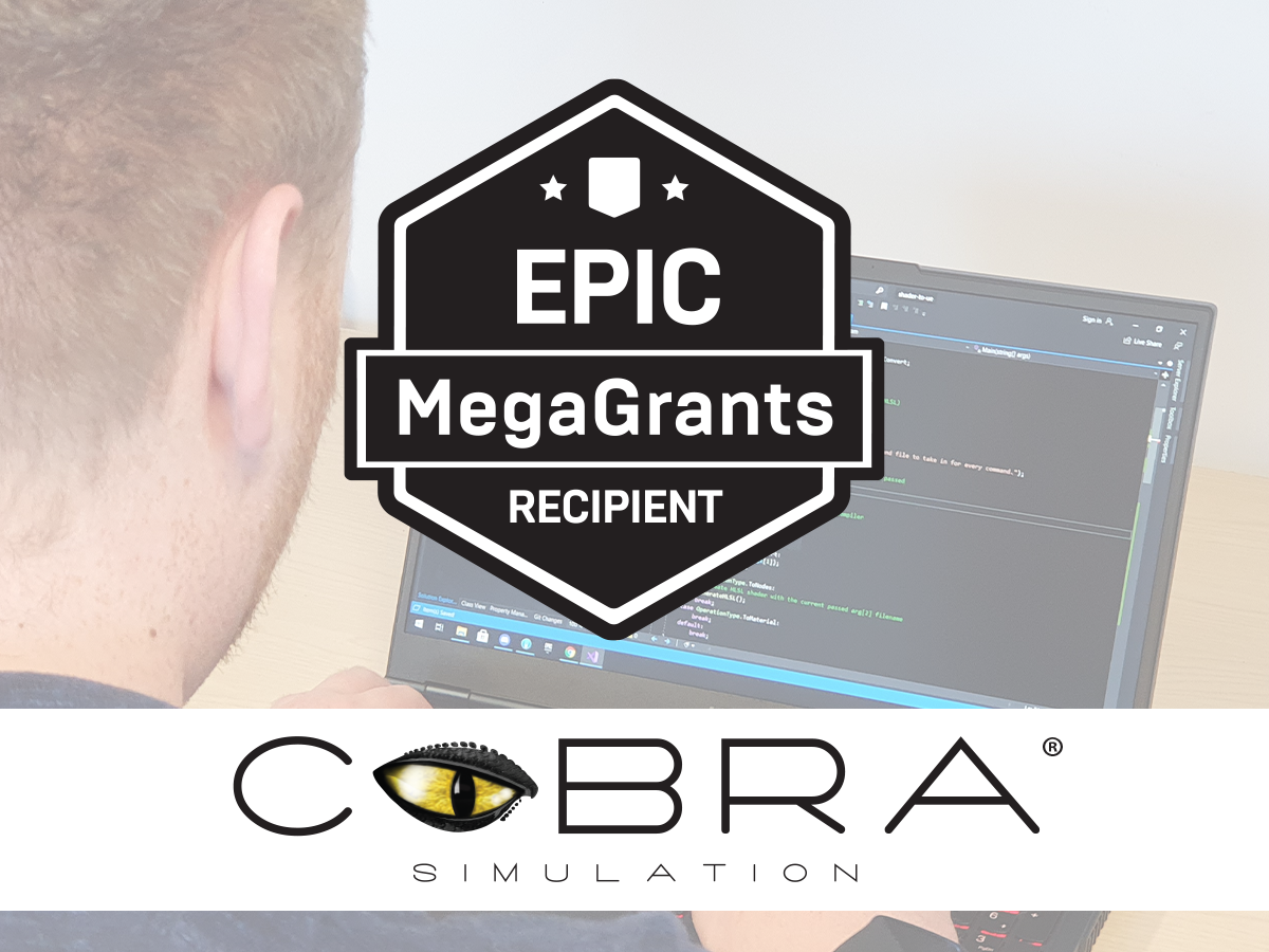 Cobra Simulation Awarded Epic MegaGrant
